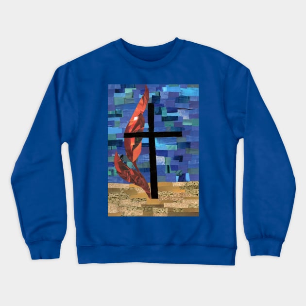 Methodist Cross Crewneck Sweatshirt by cajunhusker